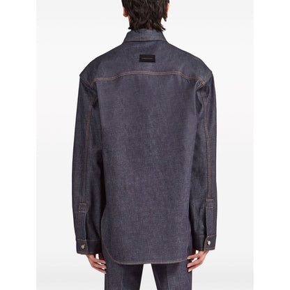 Ferragamo Shirts Blue Shirts