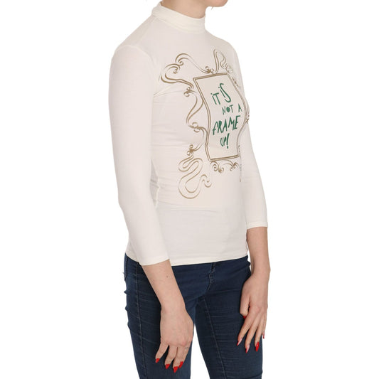 Exte Crew Neck It Is Not A Frame Up! Print Blouse TSH3717-38