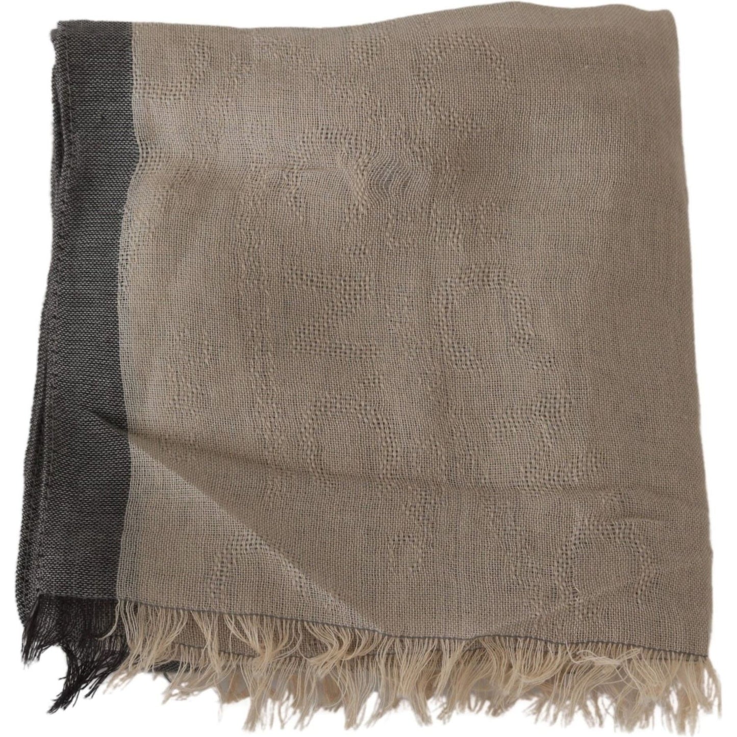 Costume National Beige Women Cotton Shawl Scarf MS1534