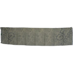 GF Ferre Green Wool Viscose Foulard Patterned Branded Scarf