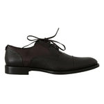 Dolce & Gabbana Brown Leather Laceups Dress Mens Shoes
