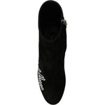 Dolce & Gabbana Black Suede L'Amore E'Bellezza Boots Shoes
