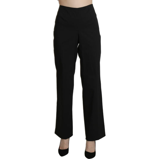 BENCIVENGA Black High Waist Straight Dress Trouser Pants 1728,67345645728,BENCIVENGA,Black,Clothing,Dress Pants - Pants - Clothing,IT46|XL,Jeans & Pants - Women - Clothing,Material: Cotton,New with tags,Pants - Clothing,Women,Women - Clothing
