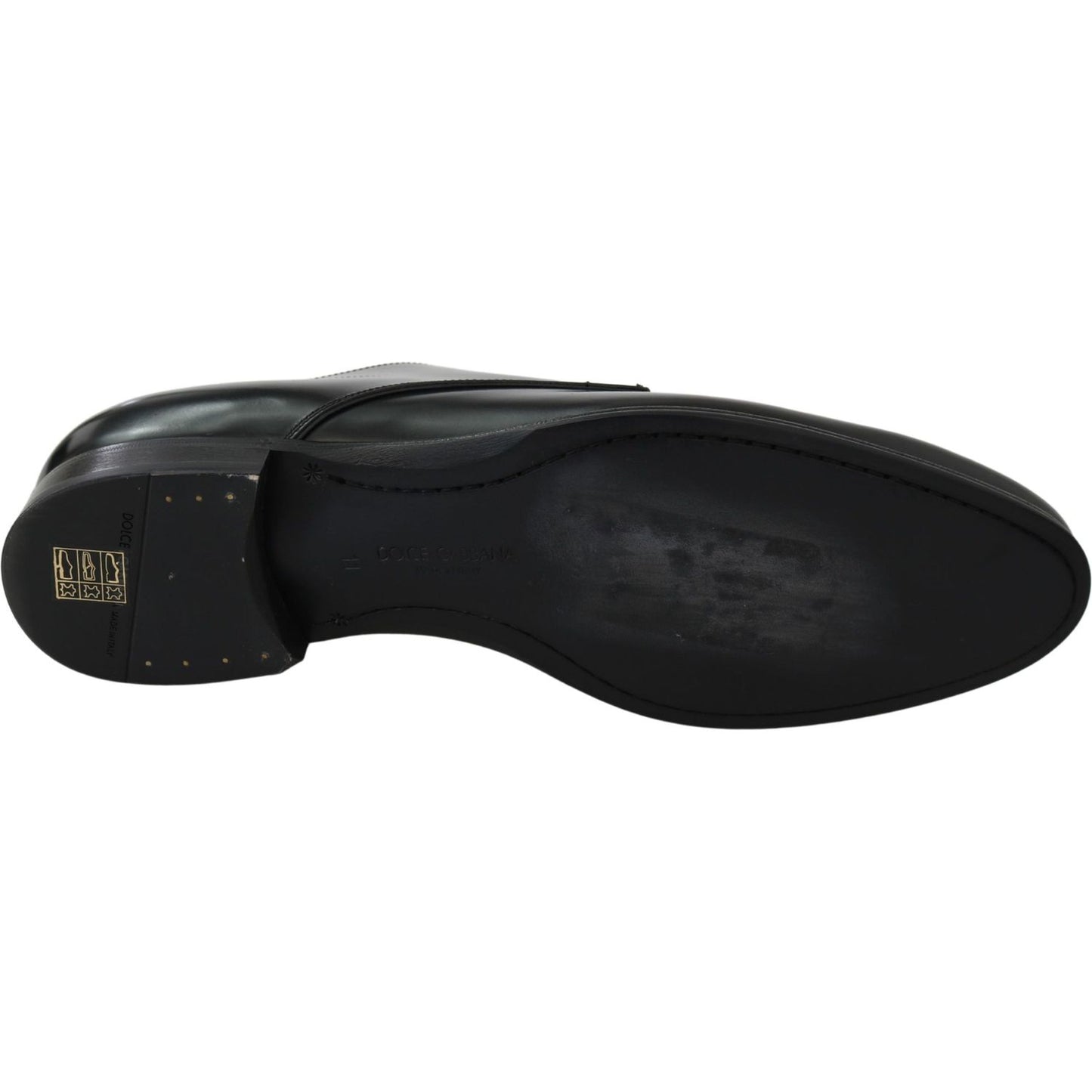 Dolce & Gabbana Derby Napoli Black Leather Dress Formal Shoes