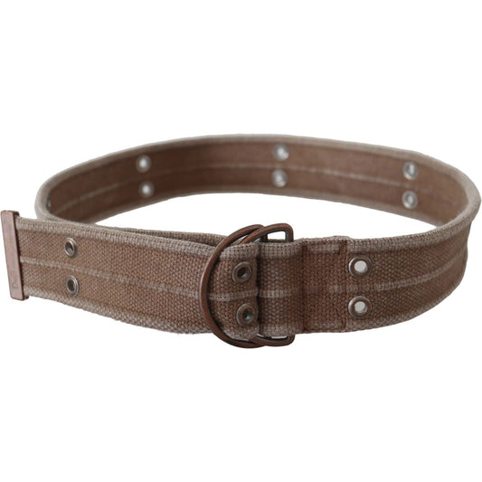 Dolce & Gabbana Beige Leather Logo Belt Sling Cintura Buckle Belt BEL8148-100
