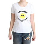 Moschino Sunny Milano Print Cotton Tee Moschino Light Gray