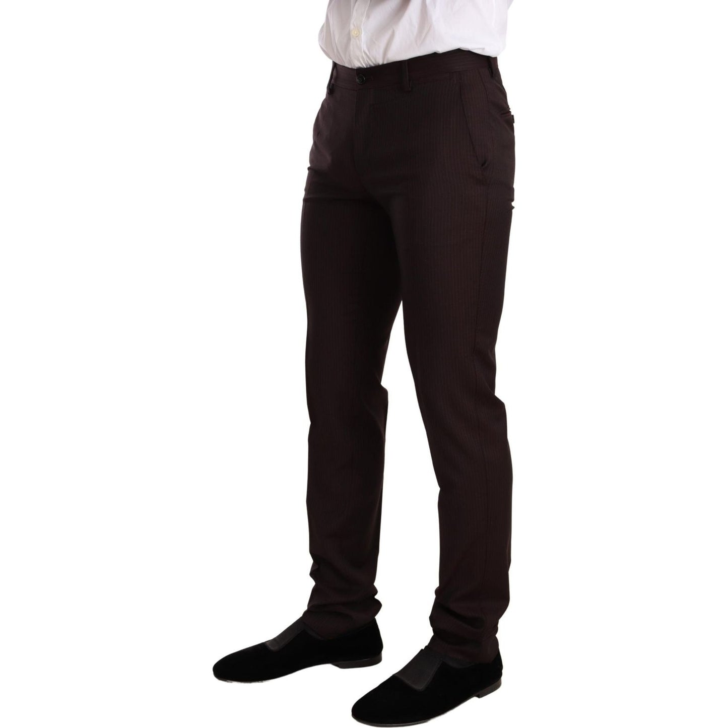 Dolce & Gabbana Bordeaux Wool MARTINI Slim Fit Suit