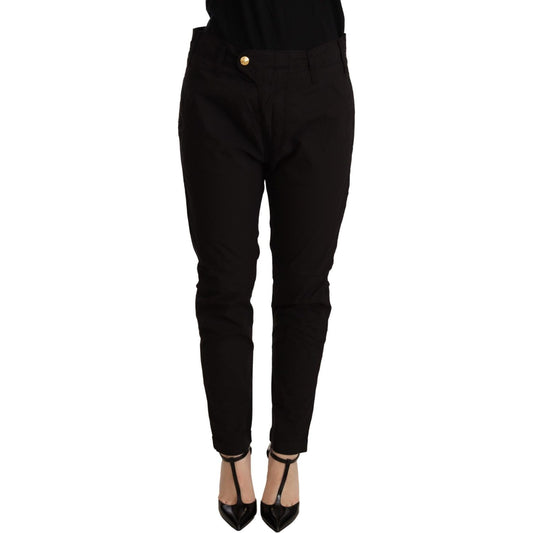 CYCLE Black Mid Waist BAGGY Fit Skinny Trouser 1728,67345645728,Black,Clothing,CYCLE,Flared Pants - Pants - Clothing,Jeans & Pants - Women - Clothing,Material: 100% Cotton,New with tags,Pants - Clothing,W25,W26,W27,Women,Women - Clothing