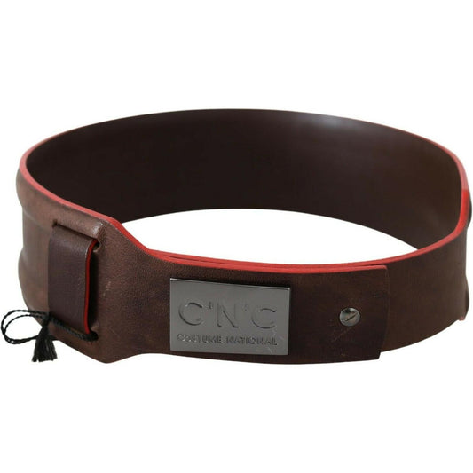 Costume National Dark Brown Genuine Leather Belt PAN71804-70