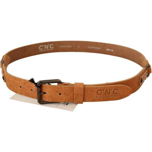 Costume National Light Brown Buckle Waist Belt BEL60988 - 85