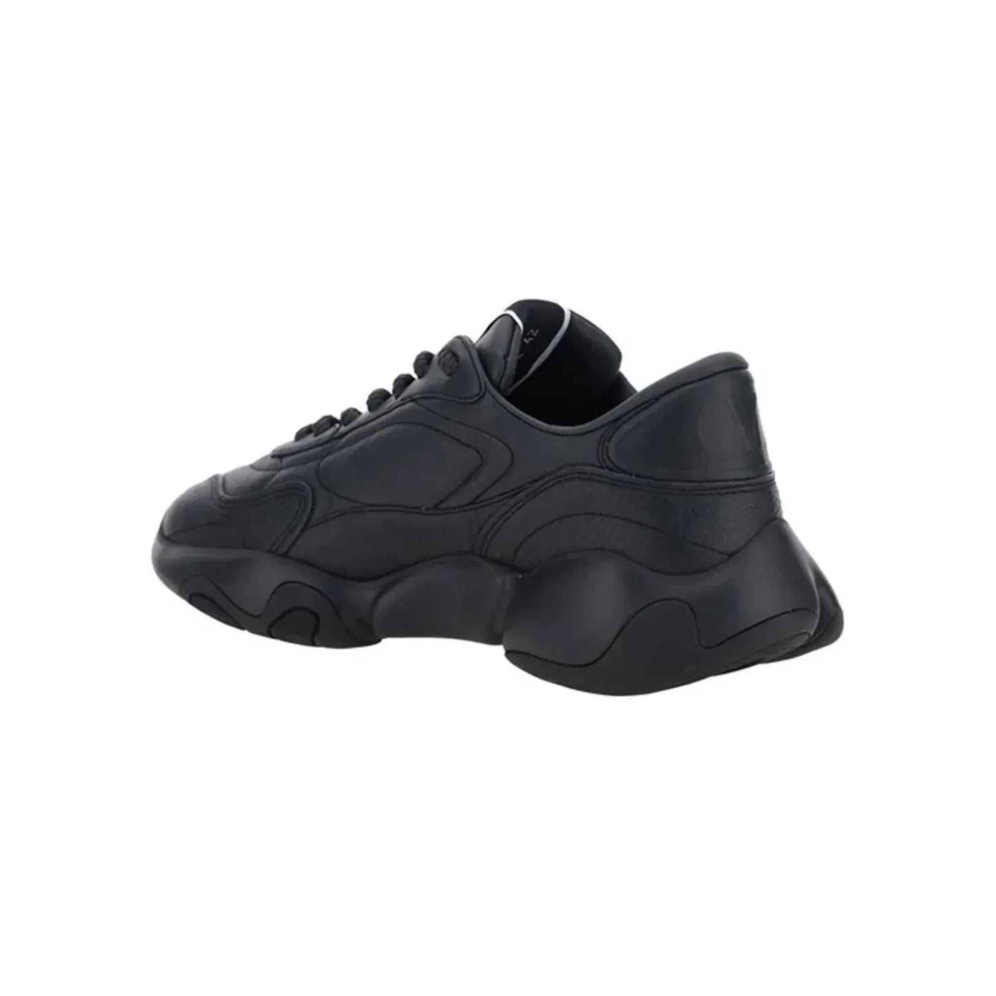 Valentino Black Calf Leather Garavani Sneakers