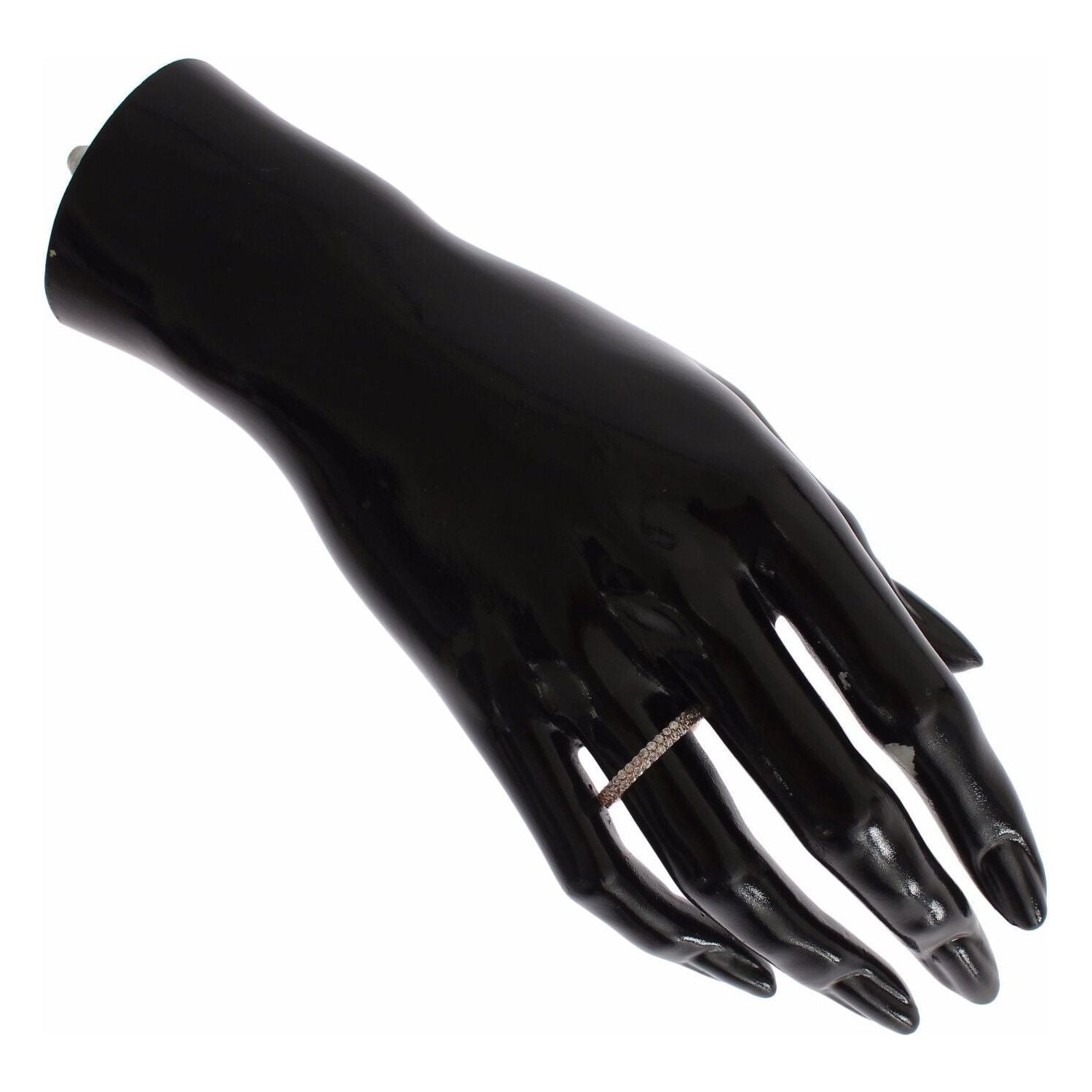 Nialaya Pink Gold 925 Silver Clear CZ Ring