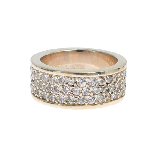 Nialaya Silver Womens CZ 925 Sterling Ring Ring