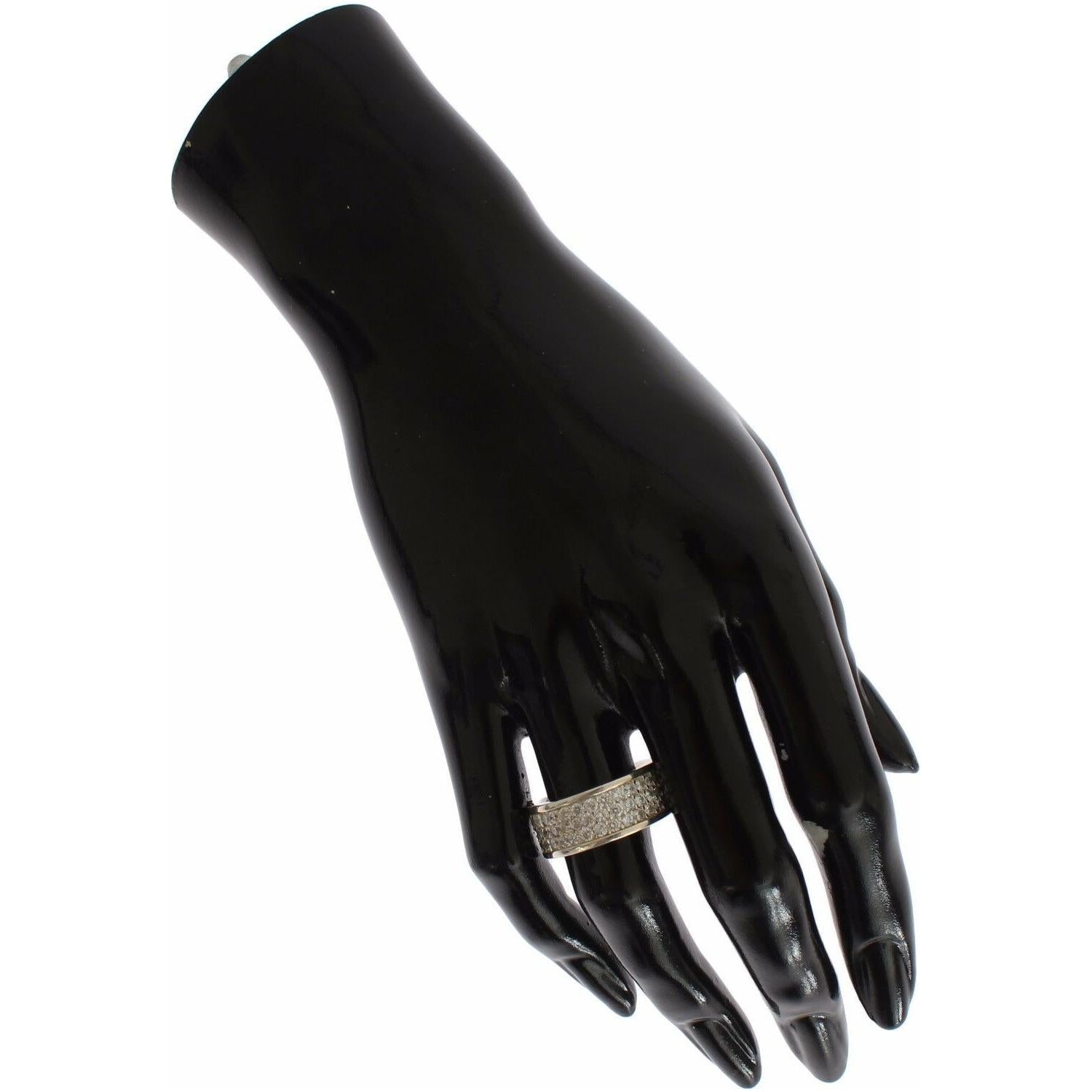 Nialaya Silver Womens CZ 925 Sterling Ring