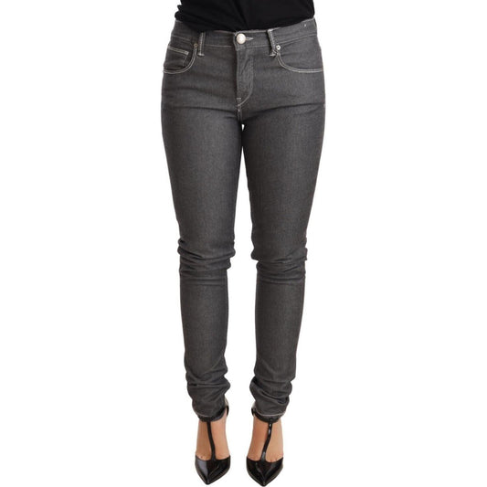 Acht Gray Low Waist Skinny Denim Trouser Jeans Acht