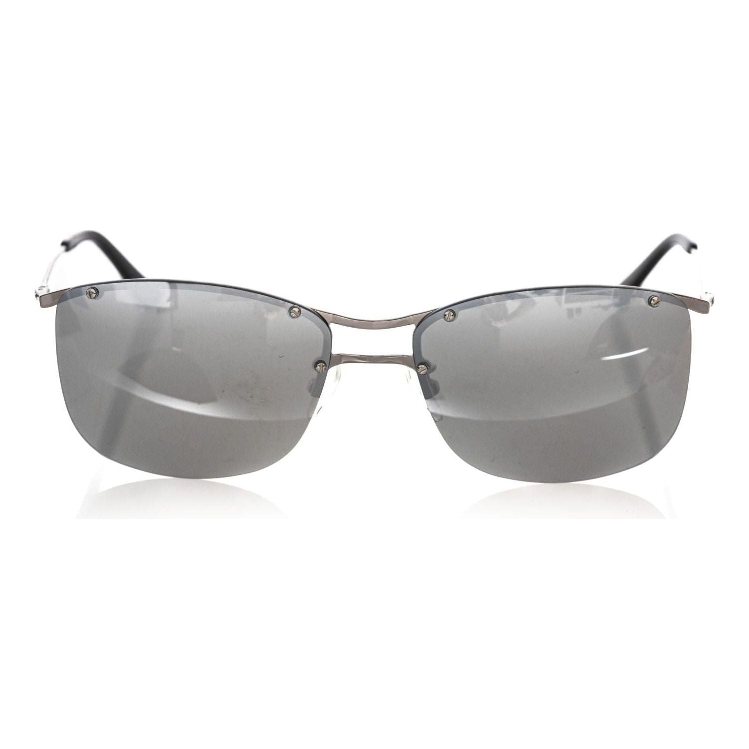 Frankie Morello Silver Metallic Fibre Sunglass