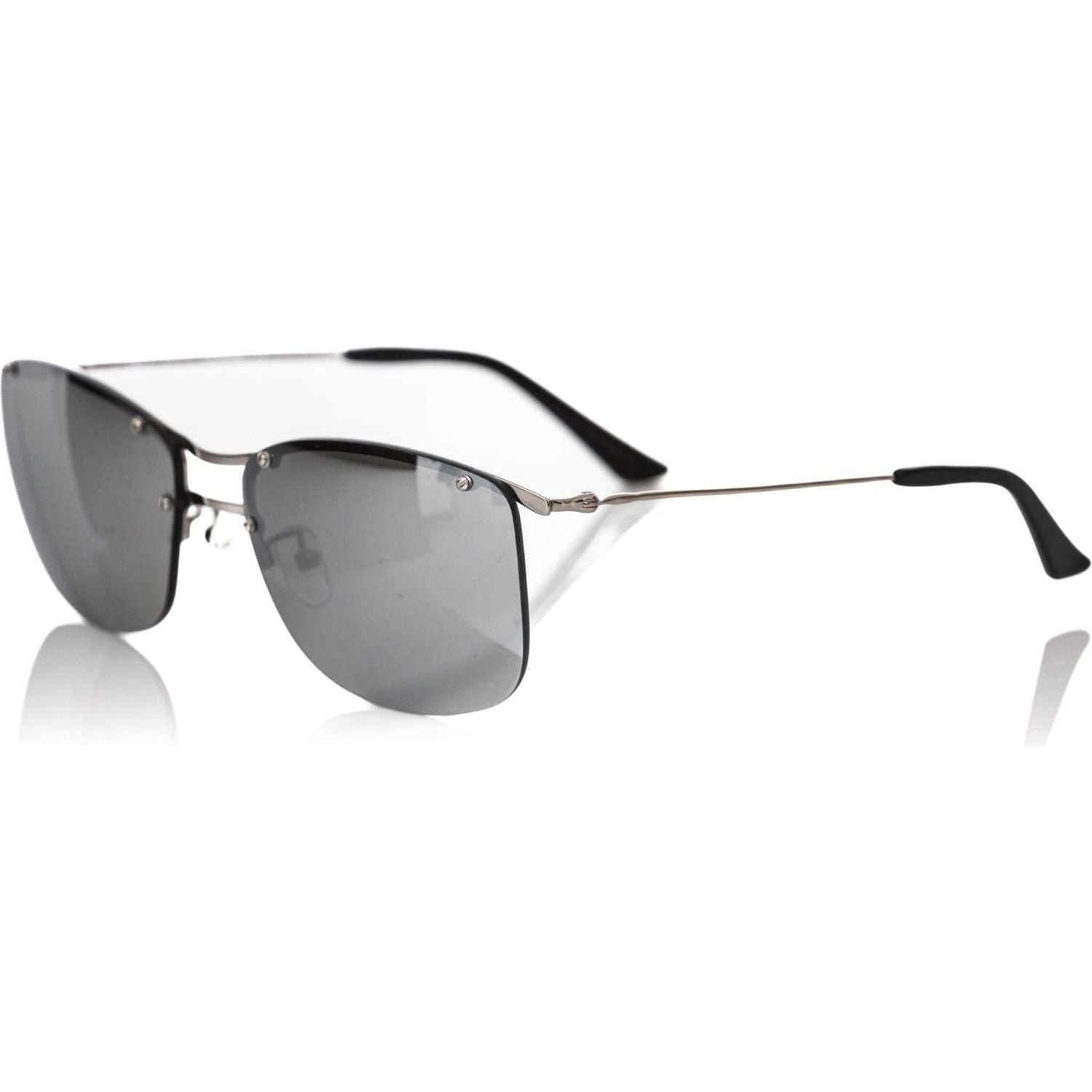 Frankie Morello Silver Metallic Fibre Sunglass