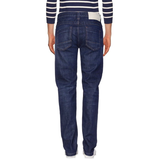 Bikkembergs Dark Blue Cotton Men Jeans