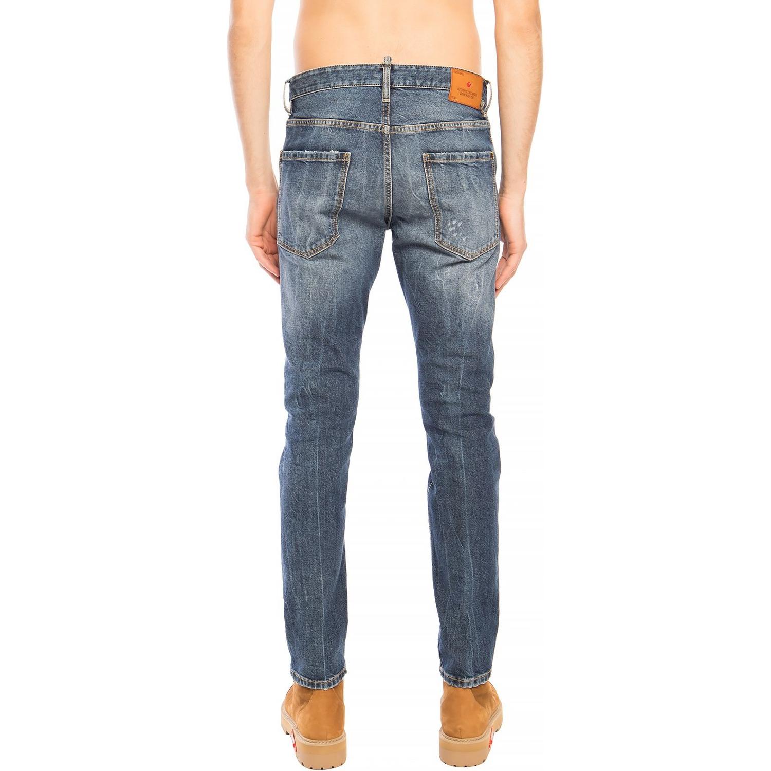 Dsquared² Blue Cotton Jeans Denim