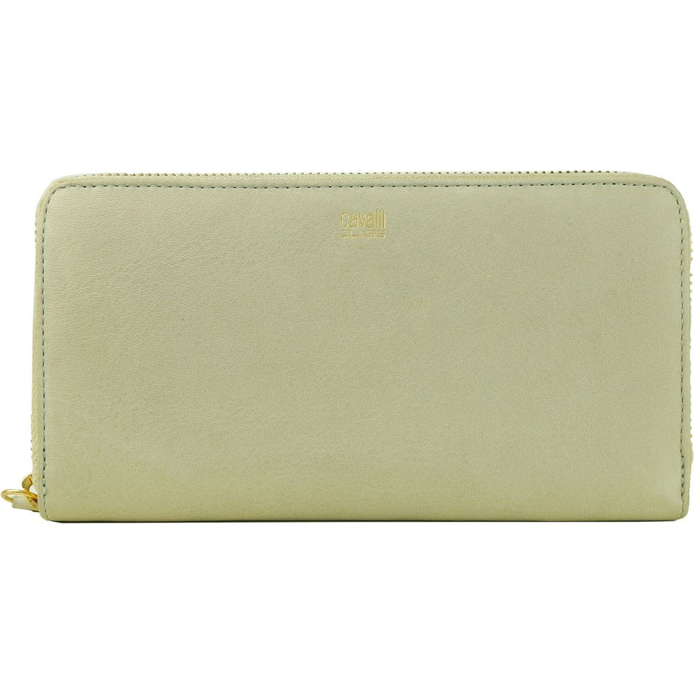 Cavalli Class Gray Calfskin Women Wallet WOMAN WALLETS