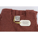 PINK MEMORIES Chic Red Sleeveless Knit Vest Sweater PINK MEMORIES Saddle Brown
