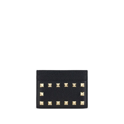Valentino Garavani Rockstud leather card case
