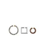Jacquemus Trio of geometric ear-cuffs. 251JW7483233001-P25