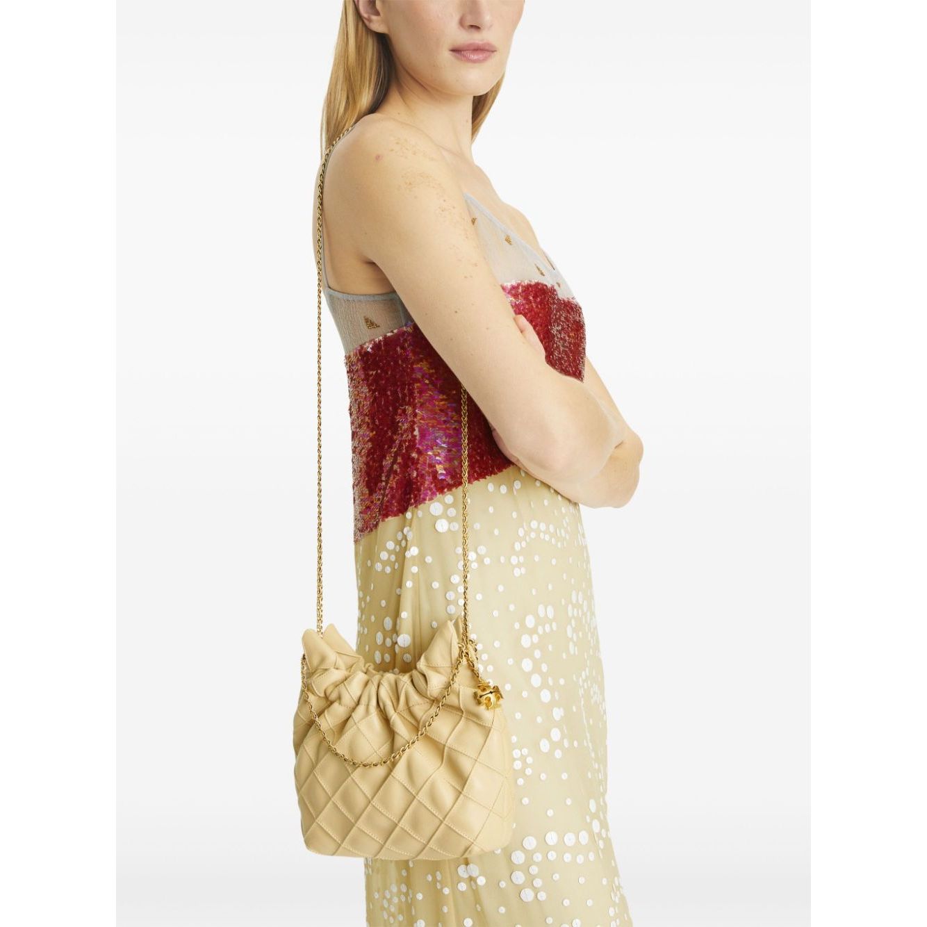 Tory Burch Fleming mini leather hobo bag