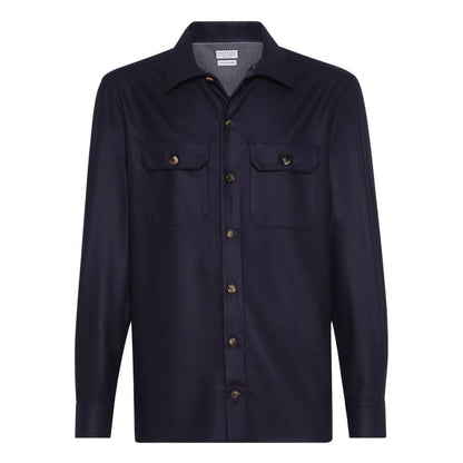 Brunello Cucinelli Shirts Blue