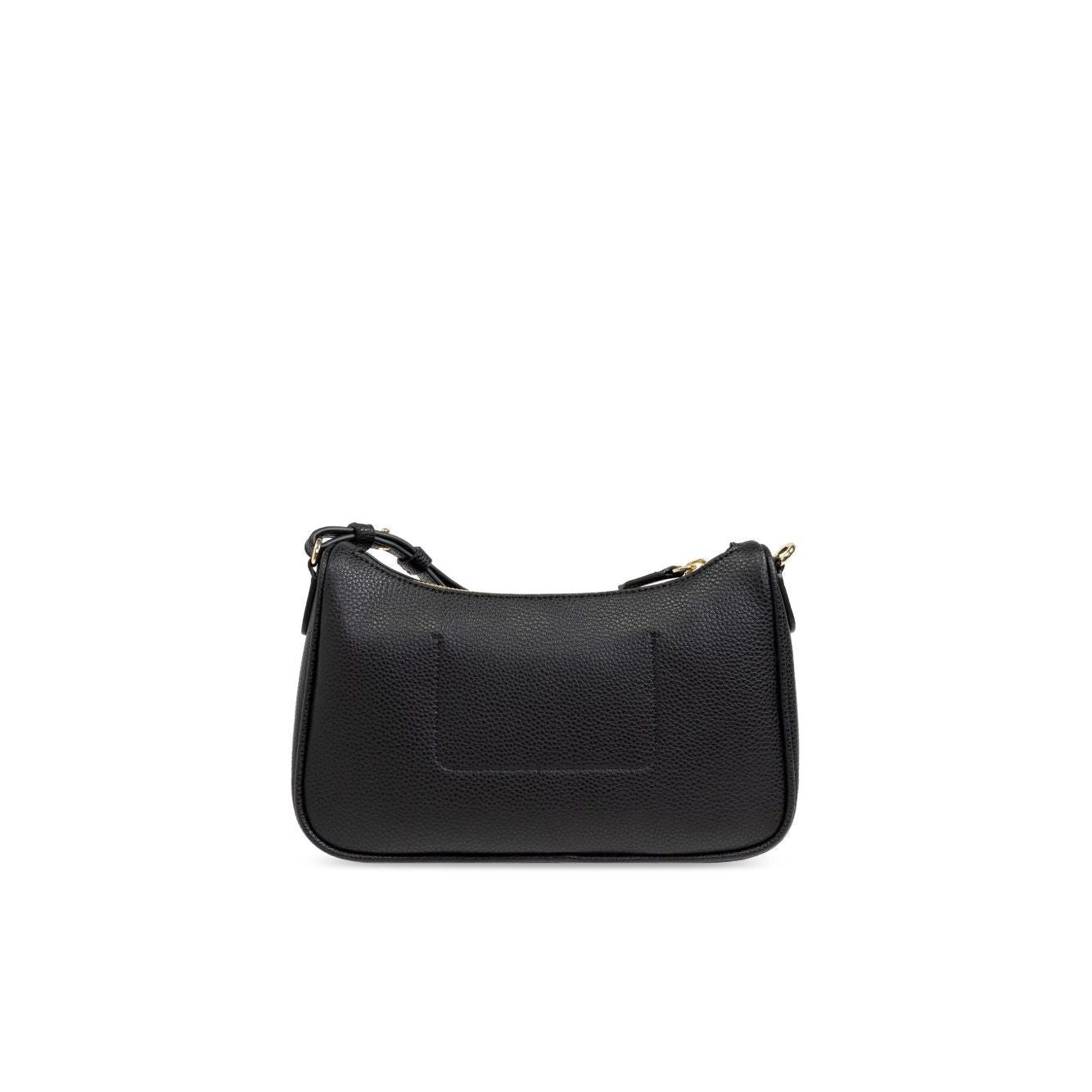 Front view with bag zipped and handles upright.