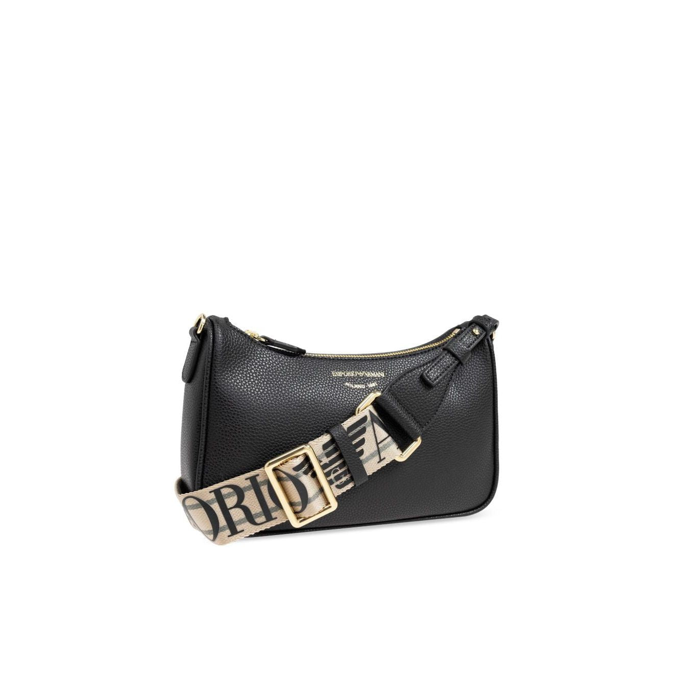 Front view with bag zipped and handles upright.