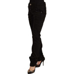 Acht Chic Black Low Waist Skinny Jeans Acht Black