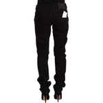 Acht Chic Black Low Waist Skinny Jeans Acht Black