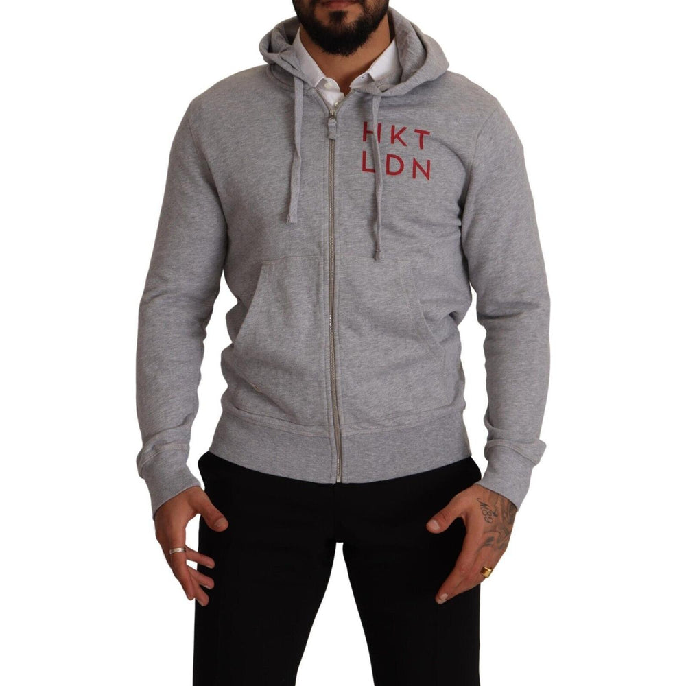 Elegant Hackett Full Zip Hooded Sweater Hackett Dim Gray