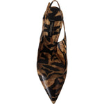 Dolce & Gabbana Brown Slingbacks Leather Tiger Shoes LA9782- 36.5