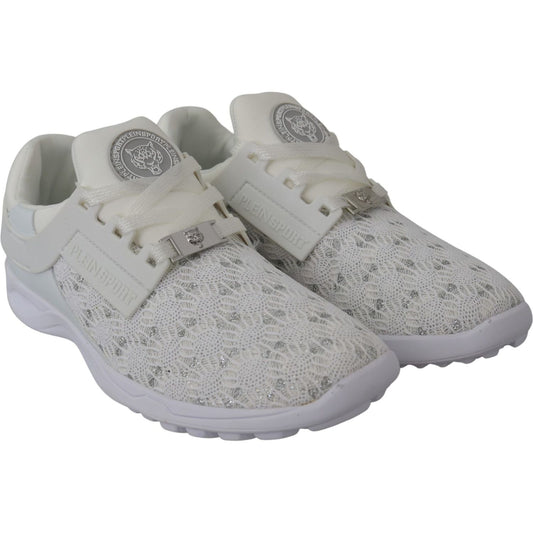Plein Sport Sleek White Runner Beth Sport Sneakers 4059623086195