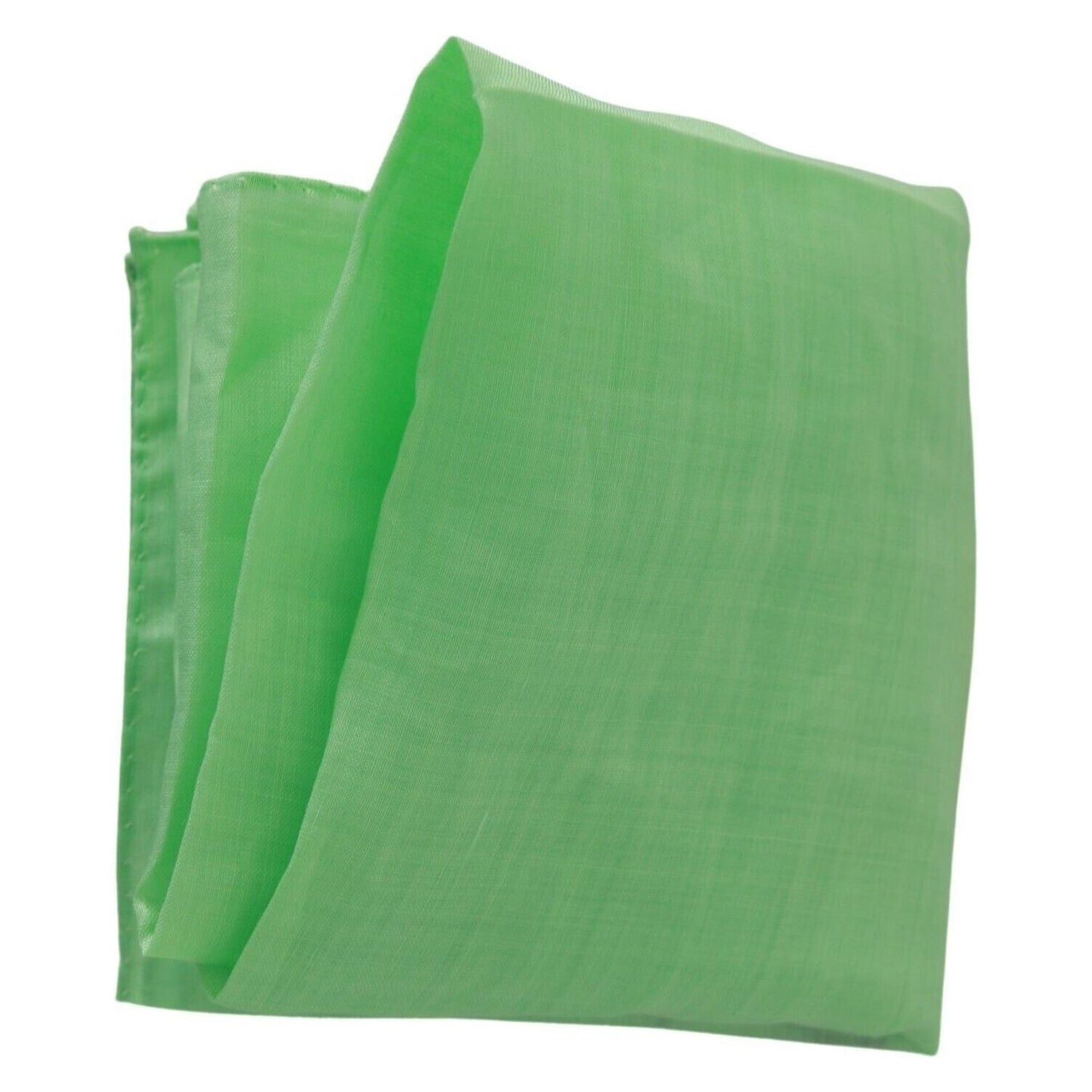 Versace Apple Green Linen Square Foulard Head Wrap Scarf