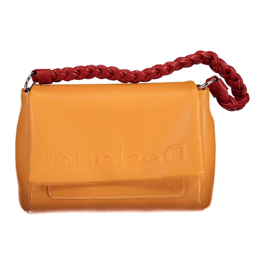 Desigual Chic Orange Shoulder Bag with Contrasting Details DE2472461-FBB-79