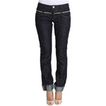 Acht Blue Denim Cotton Bottoms Straight Fit Jeans