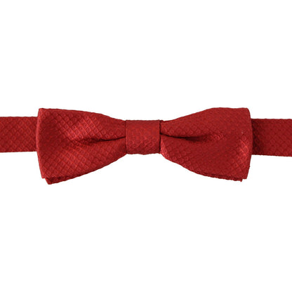 Dolce & Gabbana Red 100% Silk Adjustable Neck Papillon Tie