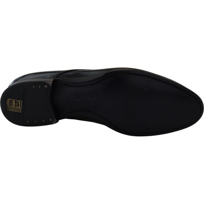 Dolce & Gabbana Black Leather Formal Dress Shoes