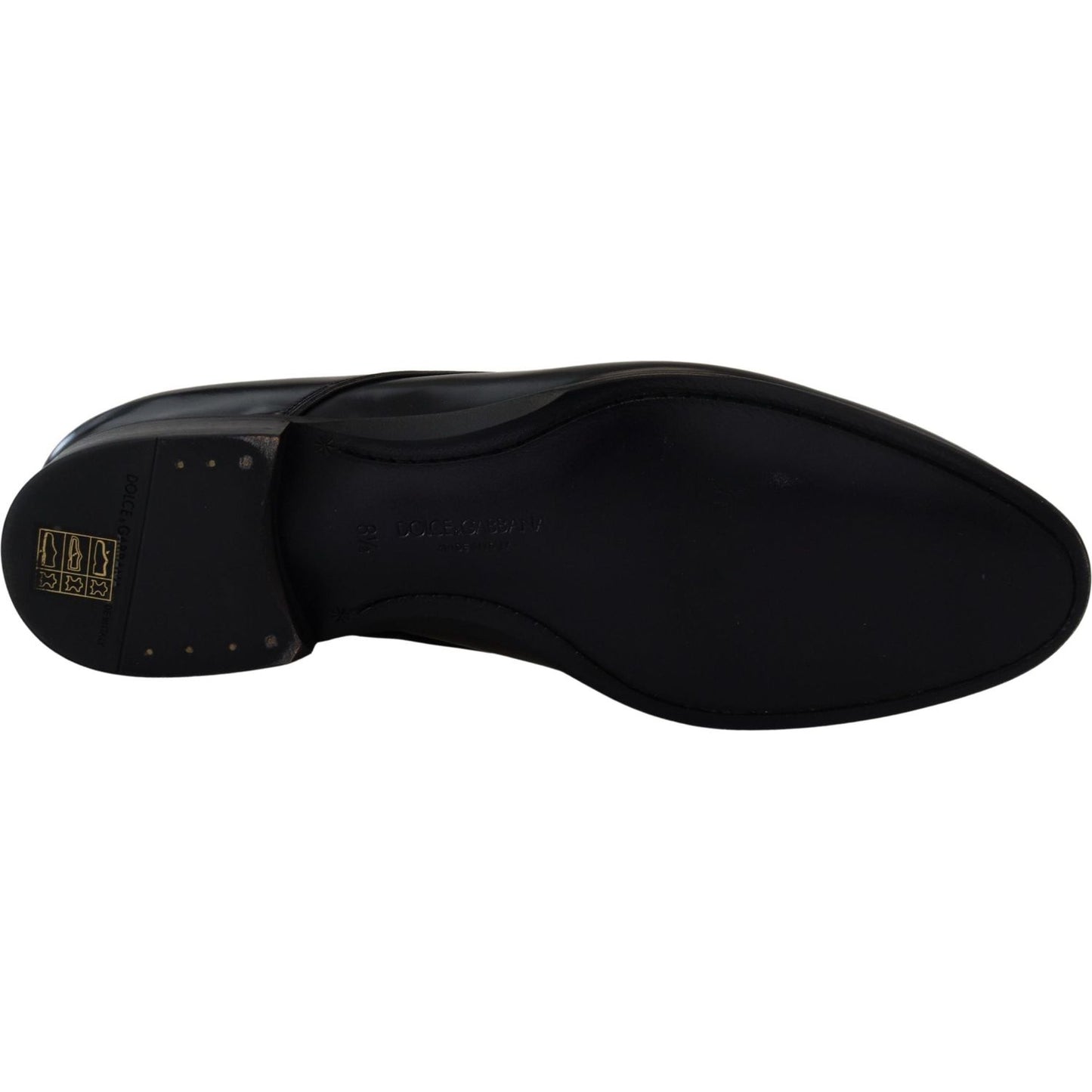 Dolce & Gabbana Black Leather Formal Dress Shoes