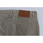Acht Beige Cotton Patchwork Jeans SIG30450-1