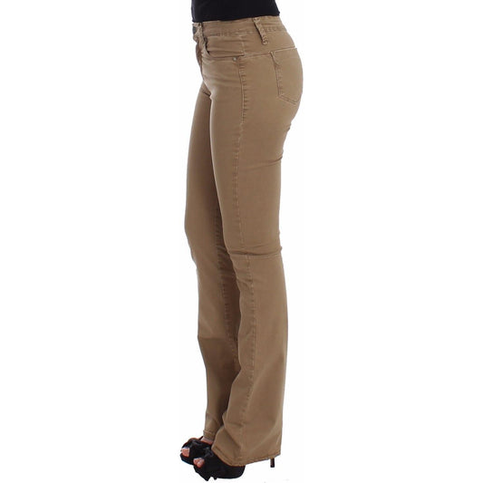 Costume National Beige Straight Leg Denim Pants Stretch Jeans SIG12464- 26