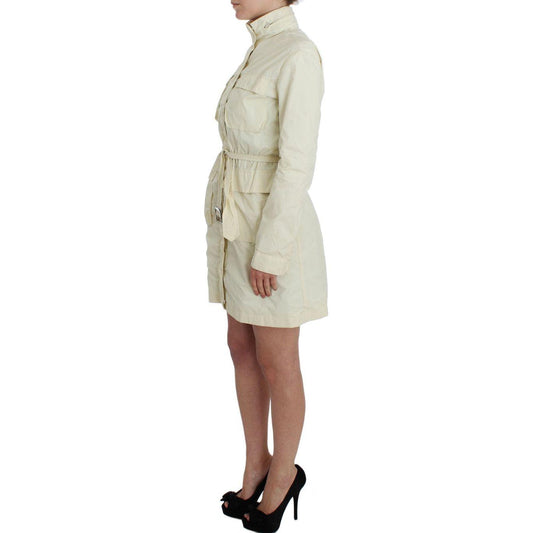 P.A.R.O.S.H. Beige Weather Proof Trench Jacket Coat SIG32536-2