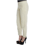 Ermanno Scervino Beige Cotton Capri Cropped Cargo Pants SIG30329-2
