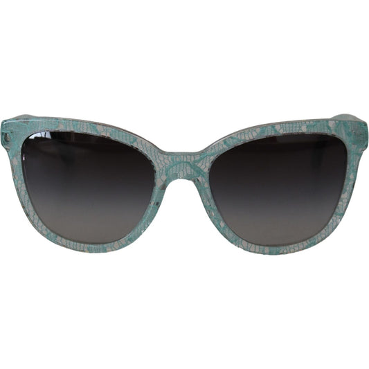 Dolce & Gabbana Blue Lace Acetate Crystal Round DG4190 Sunglasses GLA1187