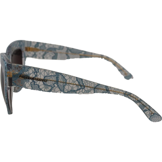 Dolce & Gabbana Blue Lace Acetate Crystal Butterfly DG4231 Sunglasses GLA1192