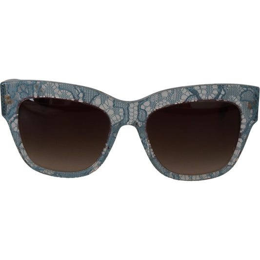Dolce & Gabbana Blue Lace Acetate Crystal Butterfly DG4231 Sunglasses GLA1192