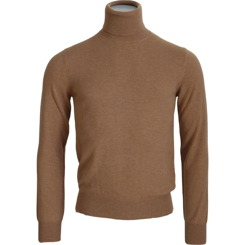 Dolce & Gabbana Beige Cashmere Turtleneck Pullover Sweater TSH7515- 46